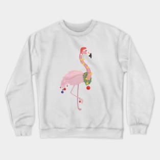 Christmas Flamingo Crewneck Sweatshirt